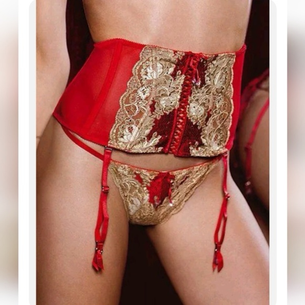 Victoria Waist Cincher Garter Belt NWT